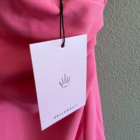 NWT Hello Molly Quiet Dancer Midi Dress in Pink - Picture 13 of 15